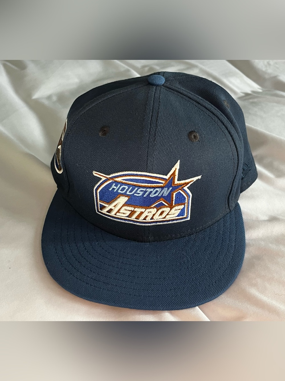 New Era Houston Astros Fitted Hat 7 3/4 35th Anniversary Patch 1966-99 MLB